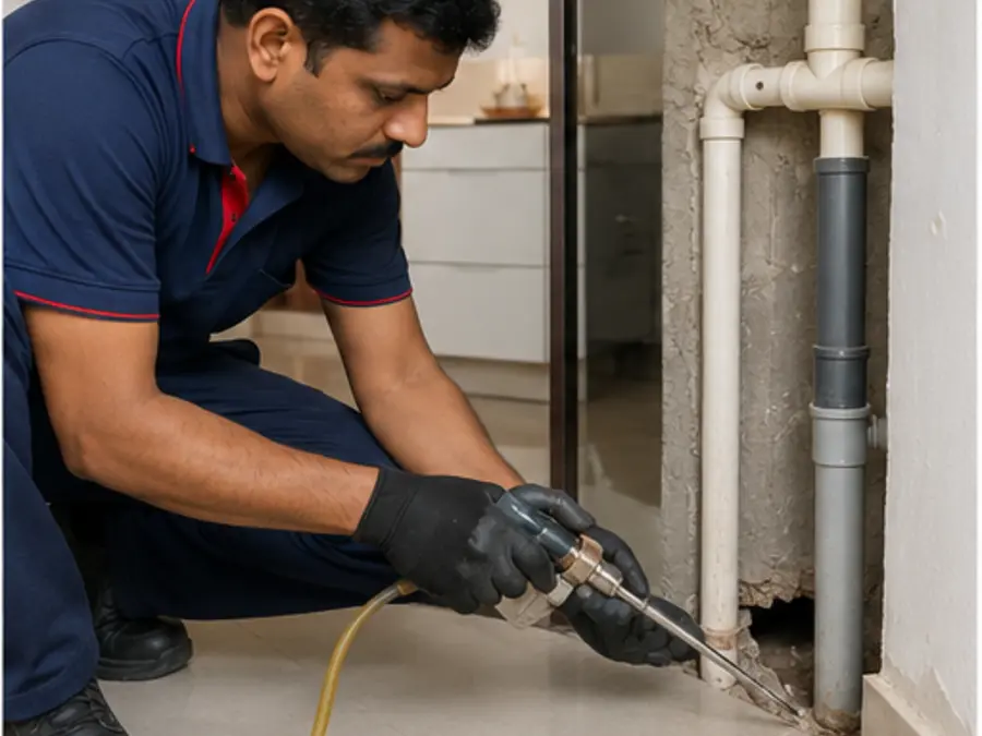 Termite entry point treatment